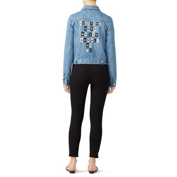 Samantha Sipos|You Are My Moon Denim Jacket, MEDIUM - Picture 4 of 14